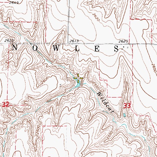Topographic Map of Dry Creek Dam 3-B, NE