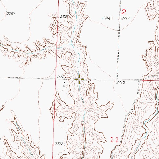 Topographic Map of Elson Detention Dam 1-S, NE