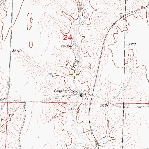 Topographic Map of Medicine Creek Reservoir 200, NE