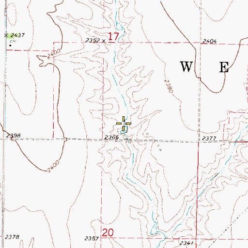 Topographic Map of Meyers Reservoir, NE