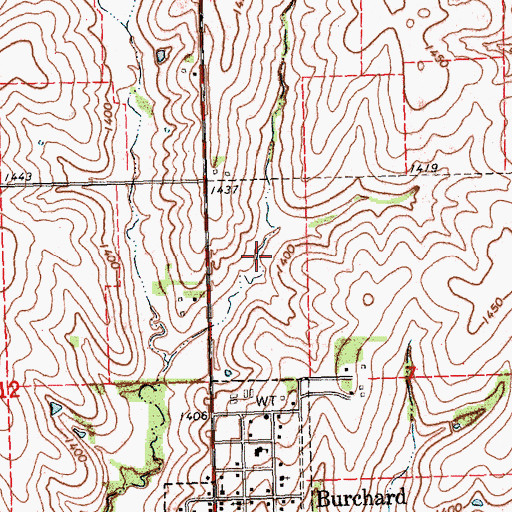 Topographic Map of Plum Creek Reservoir 5-C, NE