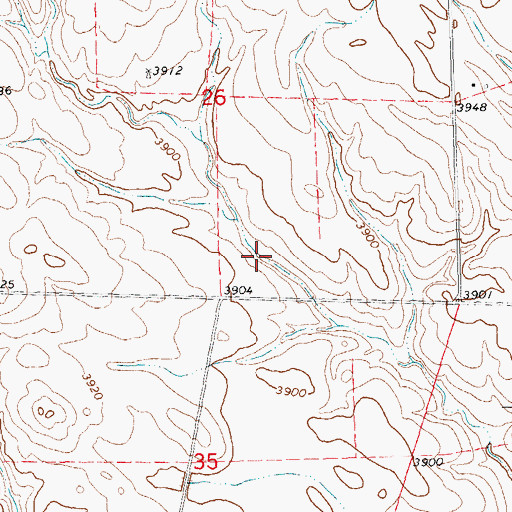 Topographic Map of Davis Reservoir, NE