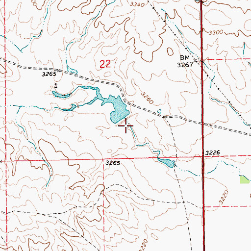 Topographic Map of Gorr Dam Number 1, NE