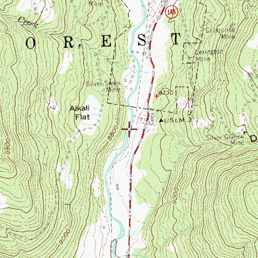 Topographic Map of Deadwood Gulch, CO