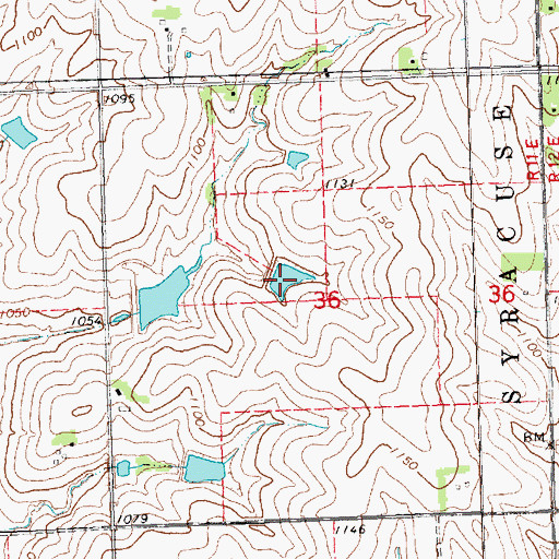 Topographic Map of Wilson Creek Reservoir 1o-4, NE