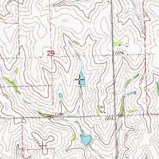 Topographic Map of Brownell Creek Reservoir 8-3, NE