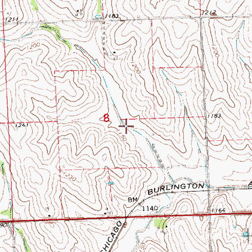 Topographic Map of Wilson Creek Reservoir 8-H, NE