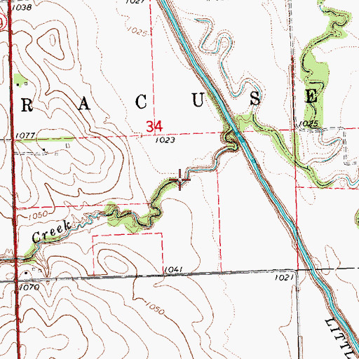 Topographic Map of Ziegler Creek Reservoir Z-5-1, NE