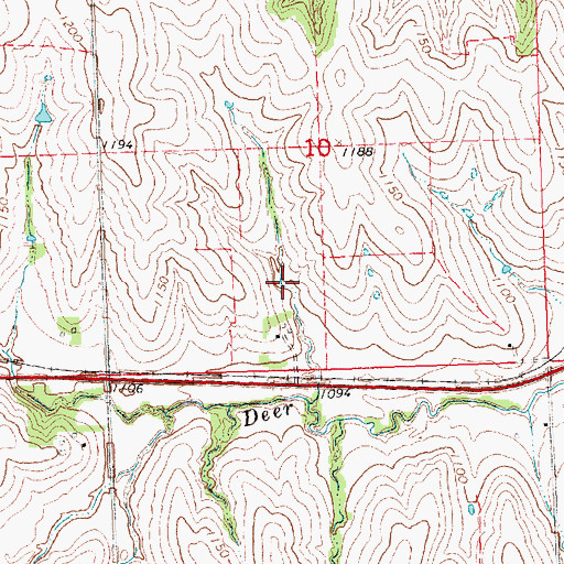 Topographic Map of Wilson Creek Dam 8-12, NE