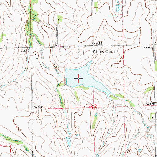Topographic Map of Mud Creek Reservoir 5-A, NE