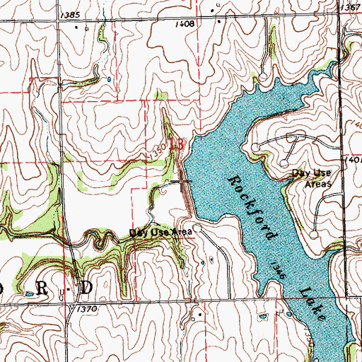 Topographic Map of Mud Creek Reservoir 4-J, NE