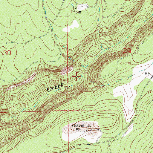 Topographic Map of Turkey Creek, CO