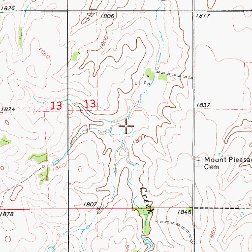 Topographic Map of Sibert Reservoir, NE