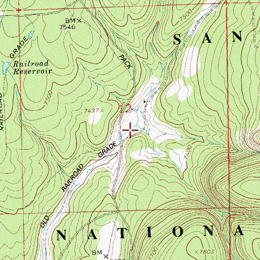 Topographic Map of Boggy Draw, CO