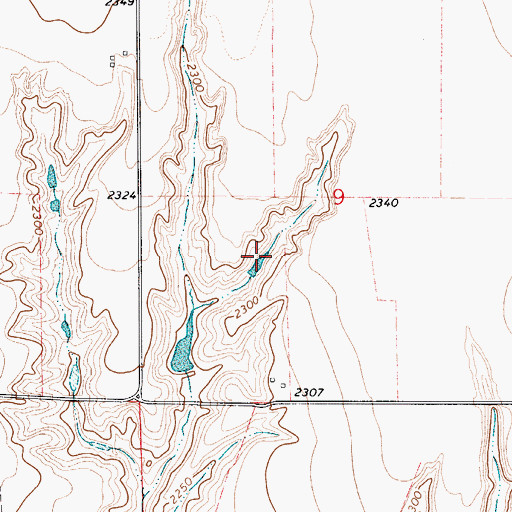 Topographic Map of Peterson North Reservoir, NE