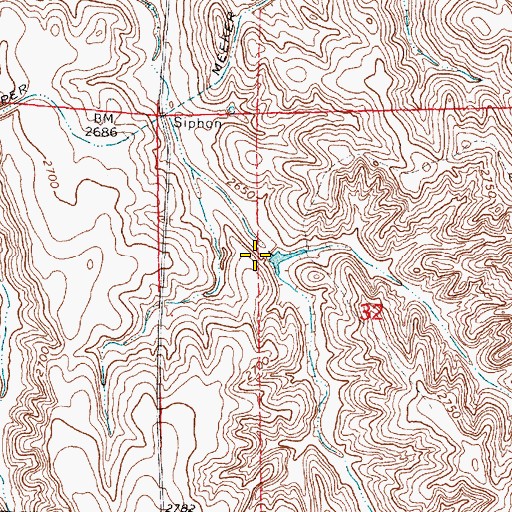 Topographic Map of Kugler Dam, NE