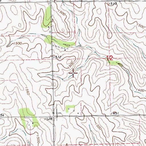 Topographic Map of Powder Creek Dam 32-13, NE