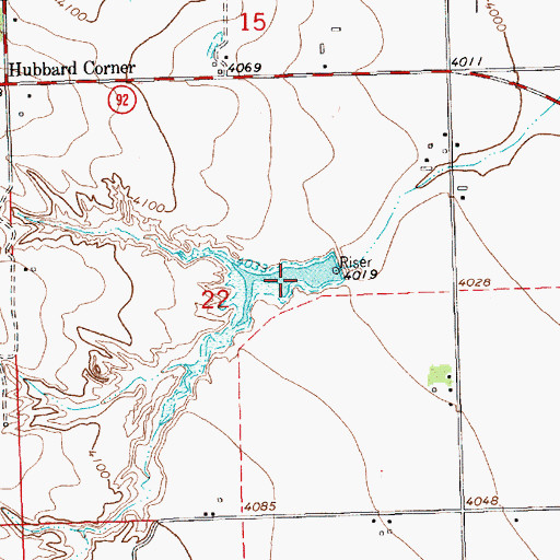 Topographic Map of Stiver North Reservoir, NE