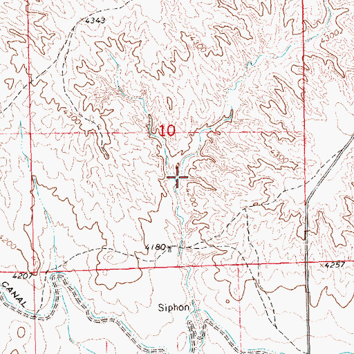 Topographic Map of Funk Reservoir, NE