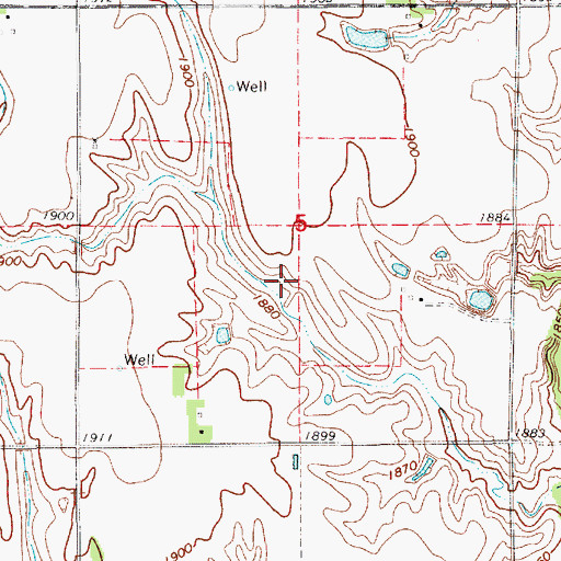 Topographic Map of Plautz Reservoir, NE