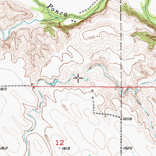 Topographic Map of Mohr Reservoir, NE