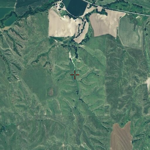 Aerial/Satellite Image of NE School Land Reservoir, NE