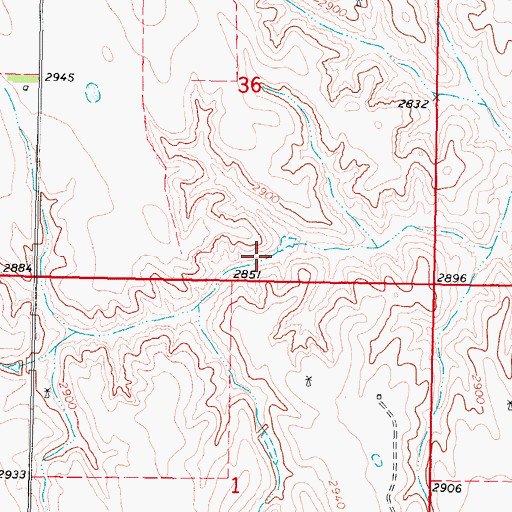 Topographic Map of Prior Reservoir, NE