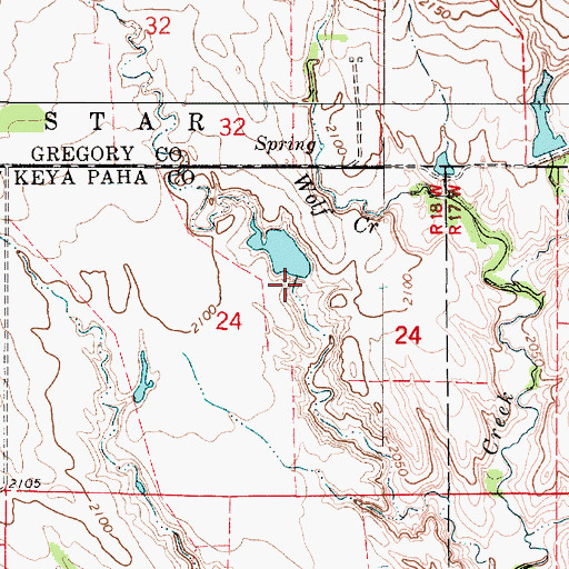 Topographic Map of Kaupp East Dam, NE