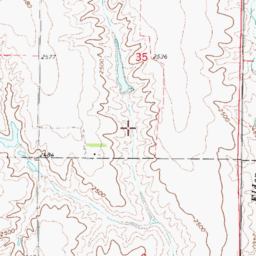 Topographic Map of Koch Reservoir, NE