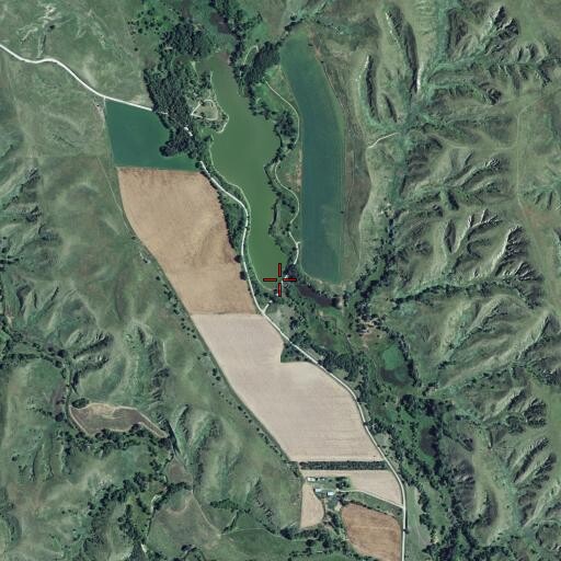 Aerial/Satellite Image of Hayes Center Special Use Dam, NE