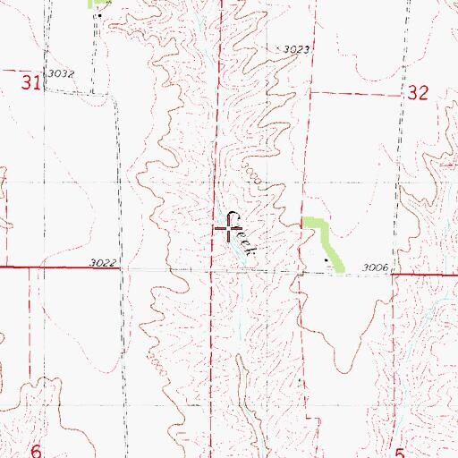 Topographic Map of Lelker Reservoir, NE