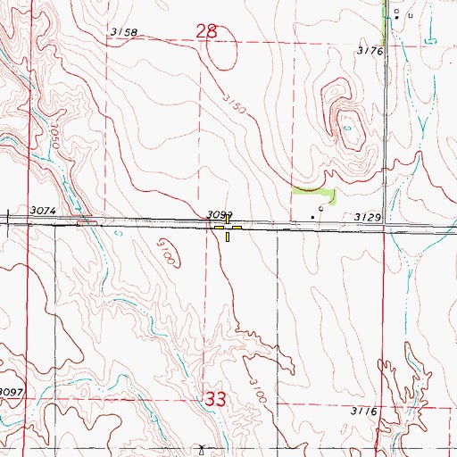 Topographic Map of Scott Dam, NE