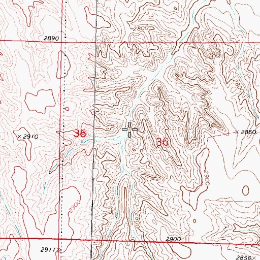 Topographic Map of Beverly Dam, NE