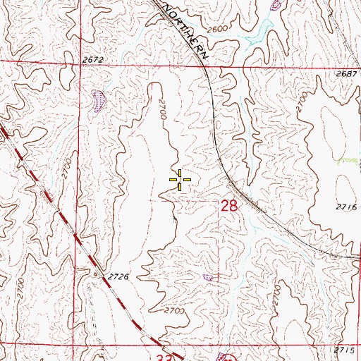 Topographic Map of Franta Dam, NE