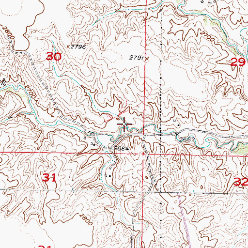 Topographic Map of Upper Medicine Creek Dam 390-B, NE