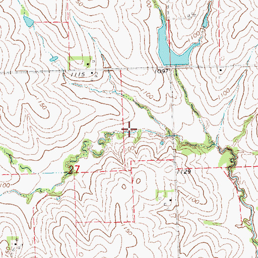 Topographic Map of N F Little Nemaha Reservoir 4-F, NE