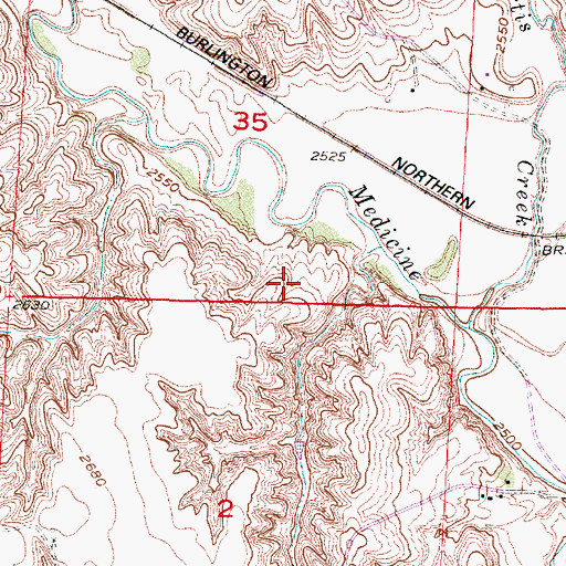 Topographic Map of Ruggles Dam, NE