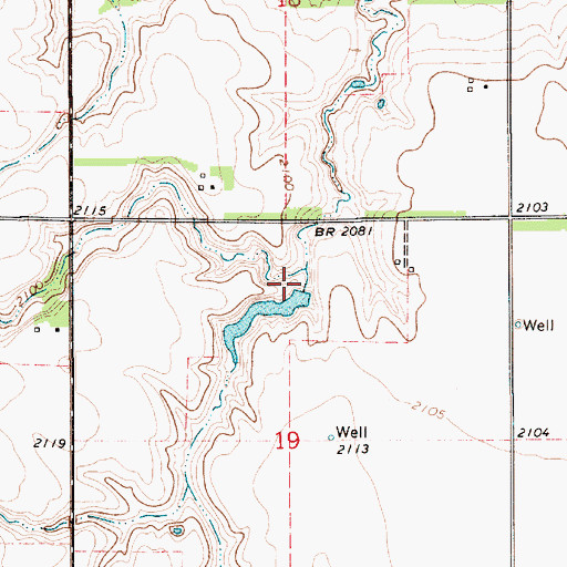 Topographic Map of Christensen Dam, NE