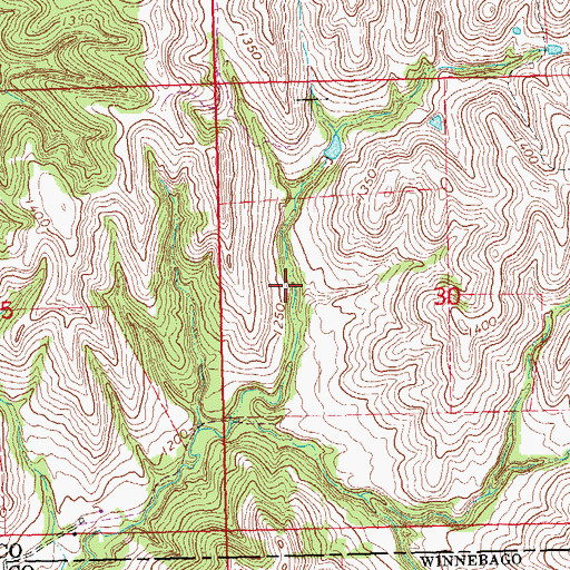 Topographic Map of Overfelt Reservoir, NE
