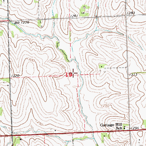 Topographic Map of Wilson Creek Reservoir 12-S, NE