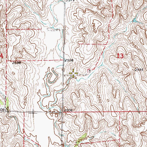 Topographic Map of Buffalo Creek Dam F-1, NE