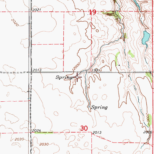Topographic Map of Beck Reservoir, NE