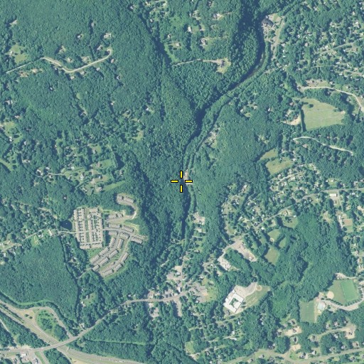 Aerial/Satellite Image of Sandy Hook Dam, CT