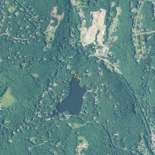 Aerial/Satellite Image of Swan Lake Dam, CT