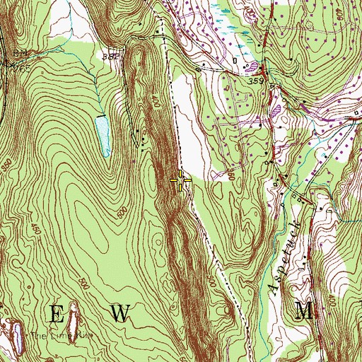 Topographic Map of Ladner Pond Dam, CT