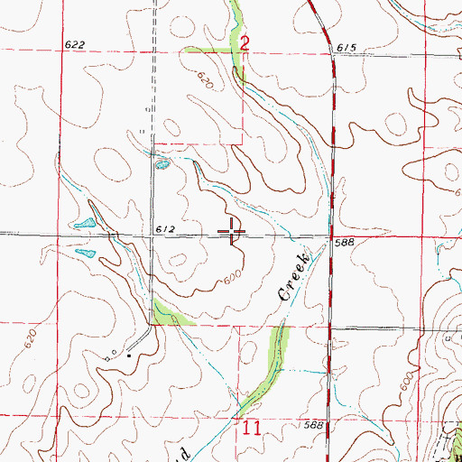 Topographic Map of Alexander School (historical), IL