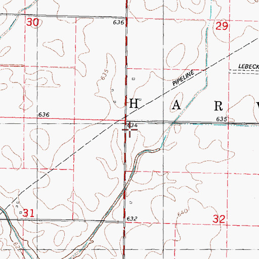Topographic Map of Guthrie School (historical), IL