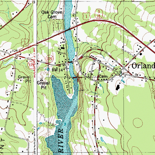 Main Stem Orland River Reservoir, ME