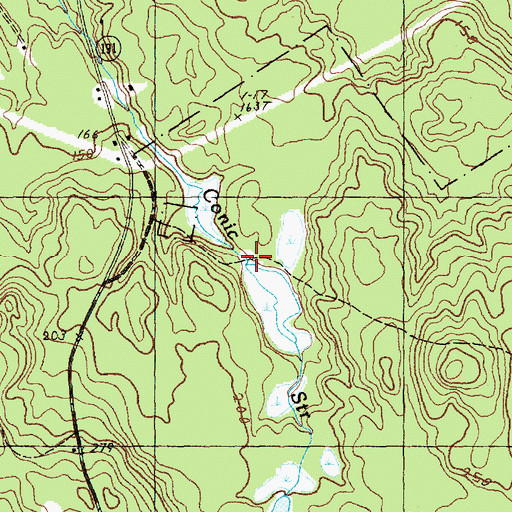 Topographic Map of Conic Flowage, ME