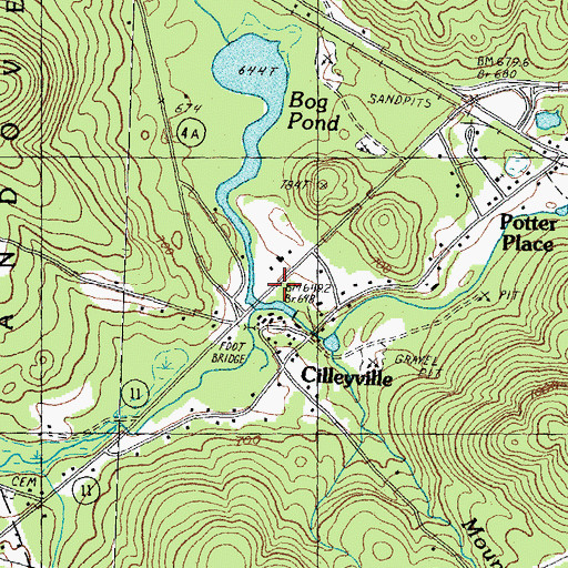 Topographic Map of Johnson Mill Dam, NH